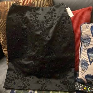 Black Tie dressy beaded skirt size 6 by VIE Victoria Royal
